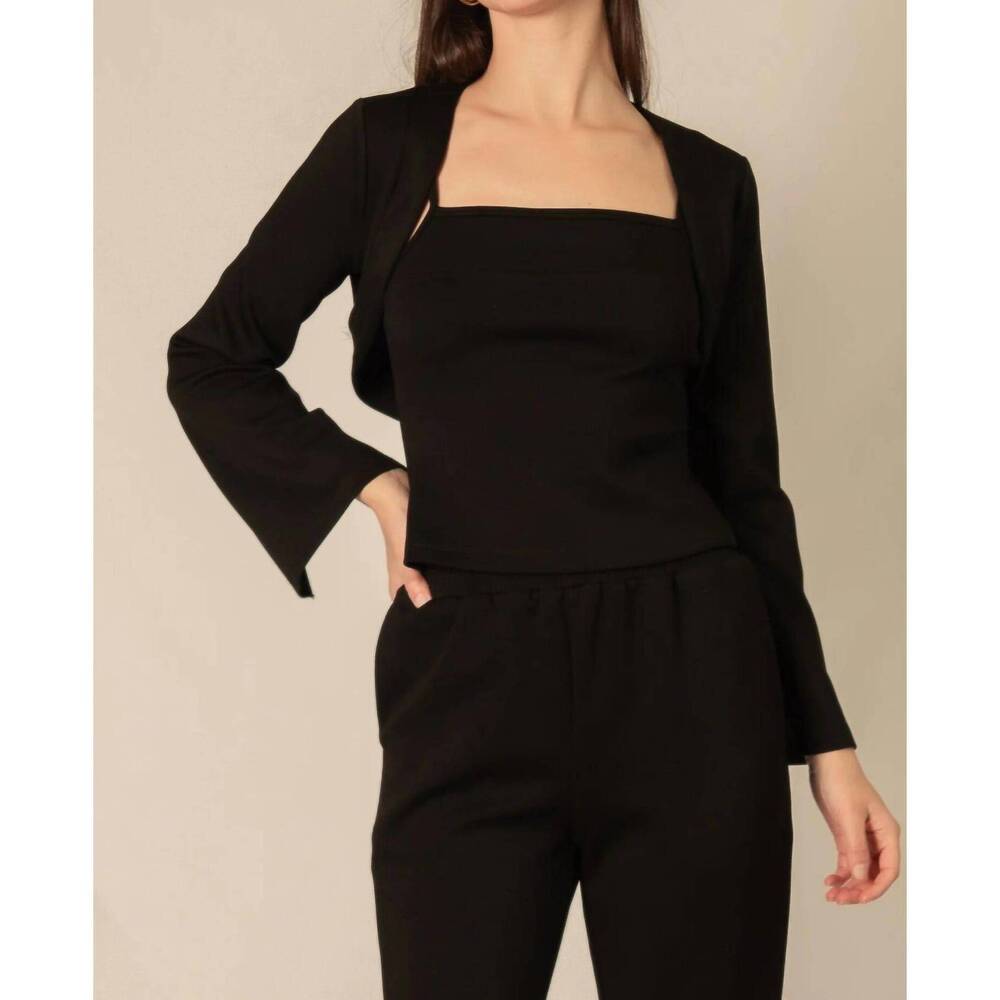 NEW P.CILL bolero cardigan in black